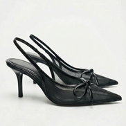 Zapatos de tacón con tira trasera y malla Michelle
