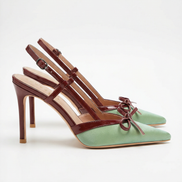 Tacones de Satén Rebecca con Detalle de Lazo