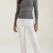 Blusa de Manga Larga Rizada Samantha