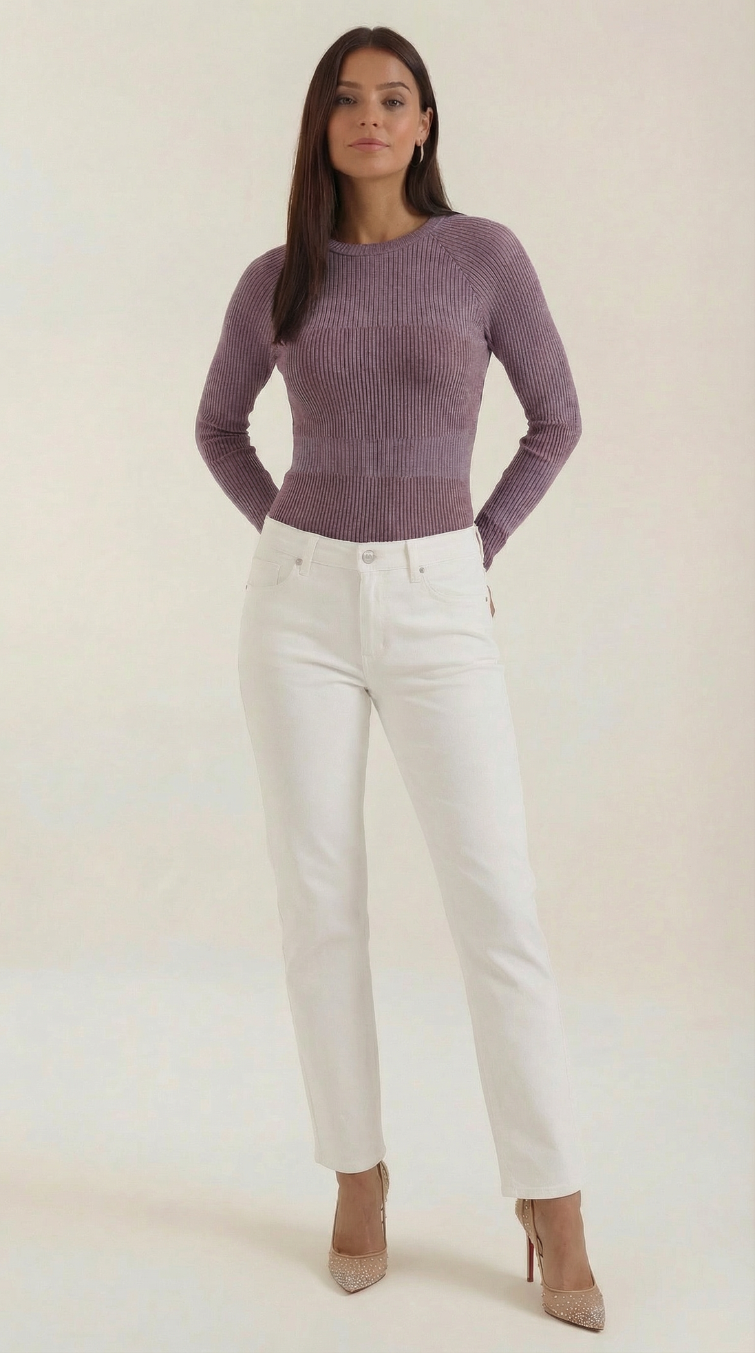 Blusa de Manga Larga Rizada Samantha