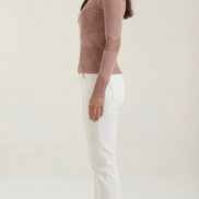 Blusa de Manga Larga Rizada Samantha