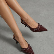 Zapatos de tacón Samantha con tira trasera y hebilla