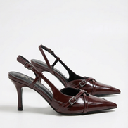 Zapatos de tacón Samantha con tira trasera y hebilla