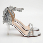 Tacones Sarah con Lazo y Tacón Decoradas con Diamantes
