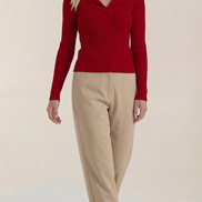 Suéter de punto 'Sara' con cuello elegante