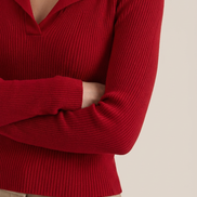 Suéter de punto 'Sara' con cuello elegante