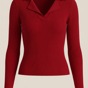 Suéter de punto 'Sara' con cuello elegante