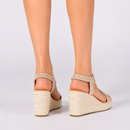 Sandalias de Cuña con Trenzado Artesanal