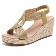 Sandalias de Cuña con Trenzado Artesanal