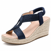 Sandalias de Cuña con Trenzado Artesanal