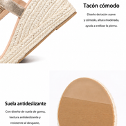 Sandalias de Cuña con Trenzado Artesanal