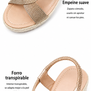Sandalias de Cuña con Trenzado Artesanal