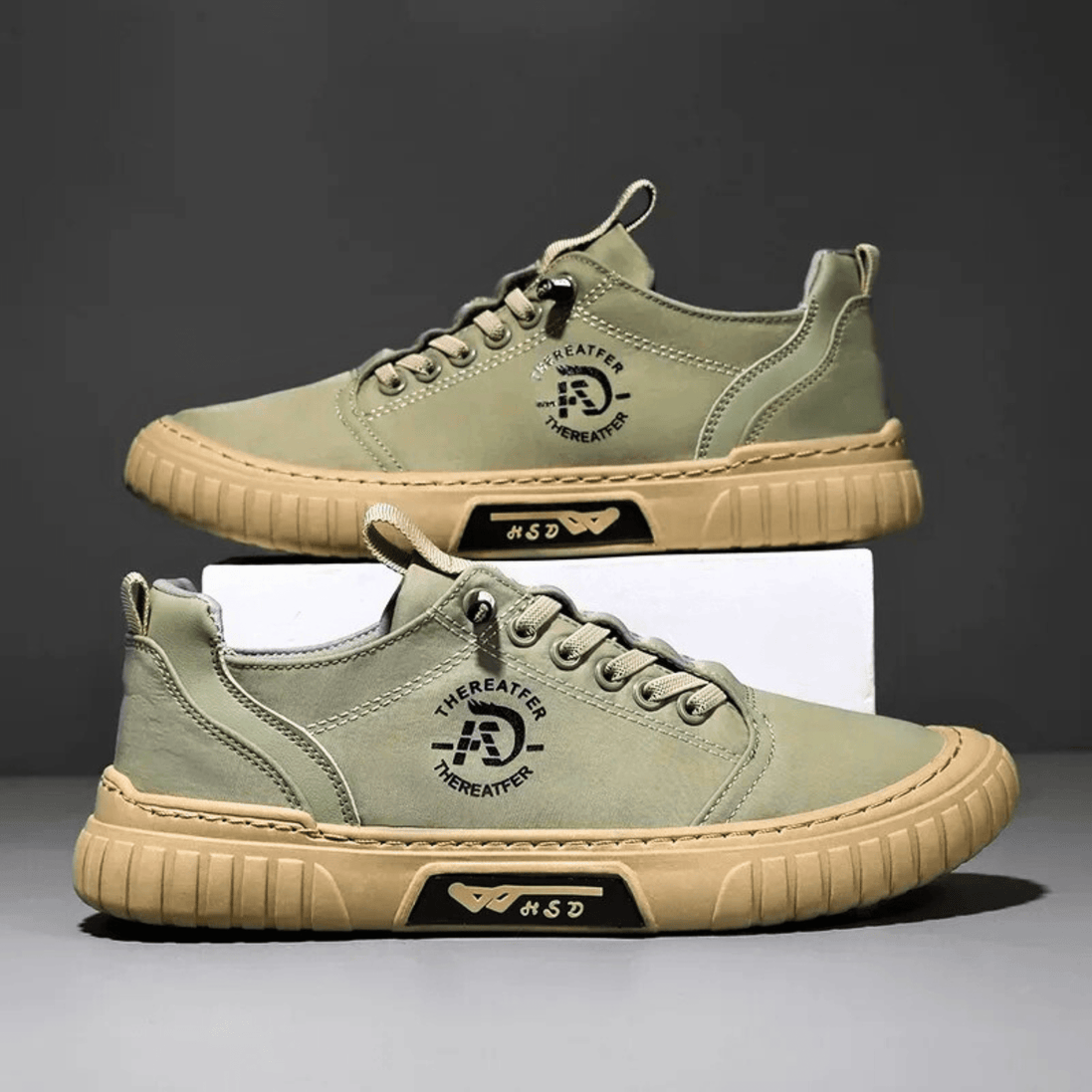 Zapatillas de hombre casuales ligeras con suela gruesa