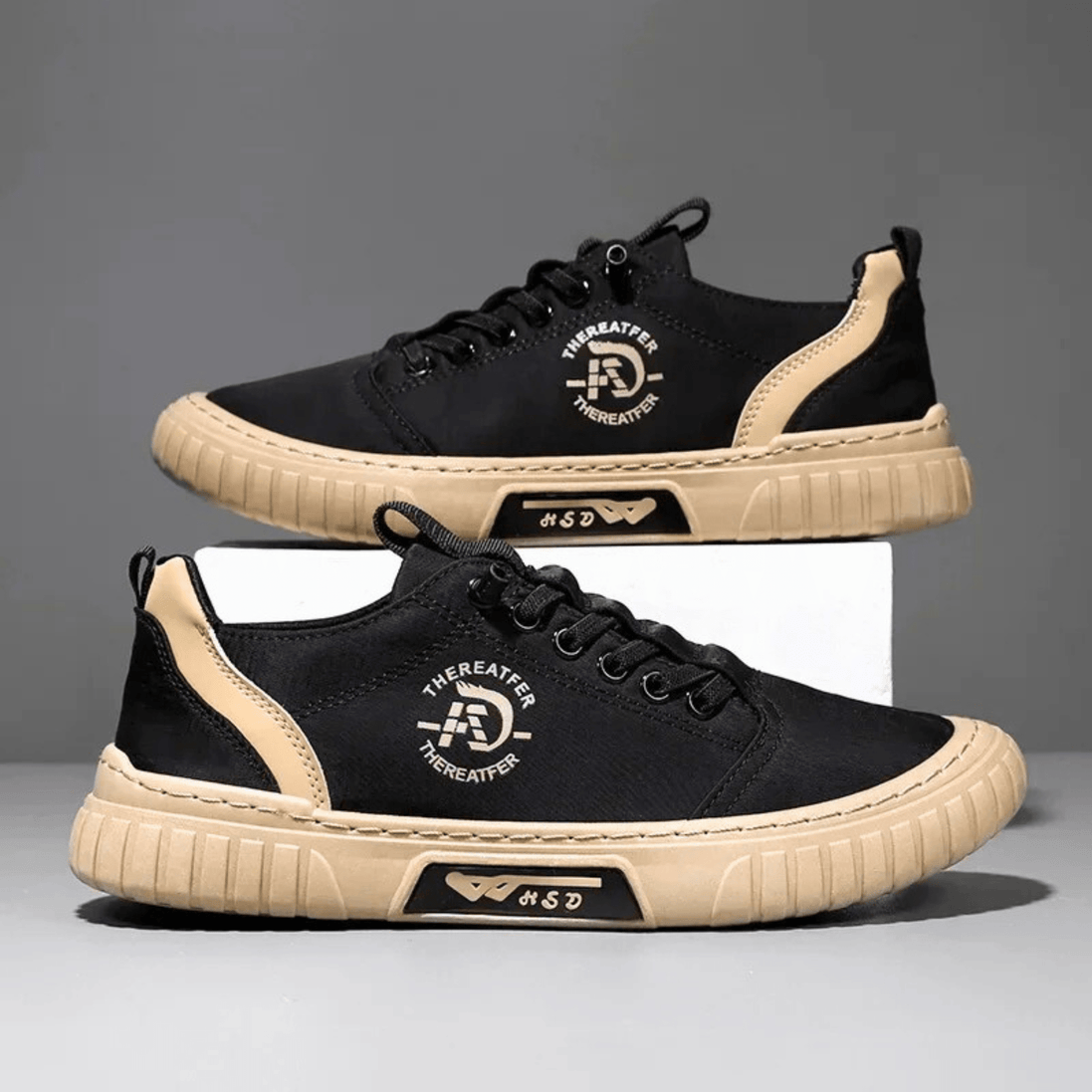 Zapatillas de hombre casuales ligeras con suela gruesa