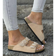 Sandalias LOSATO Ferrata Beige en Piel Natural