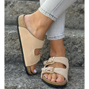 Sandalias LOSATO Ferrata Beige en Piel Natural
