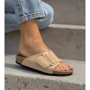 Sandalias LOSATO Miami Beige en Piel Natural