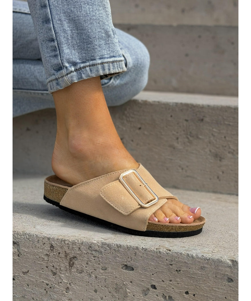 Sandalias LOSATO Miami Beige en Piel Natural