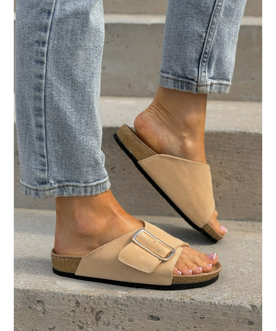 Sandalias LOSATO Miami Beige en Piel Natural