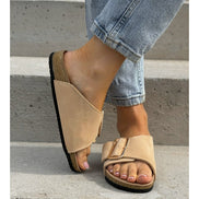Sandalias LOSATO Miami Beige en Piel Natural