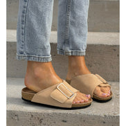 Sandalias LOSATO Miami Beige en Piel Natural