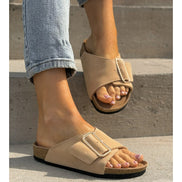 Sandalias LOSATO Miami Beige en Piel Natural