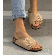Sandalias LOSATO Miami Beige en Piel Natural