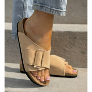 Sandalias LOSATO Miami Beige en Piel Natural