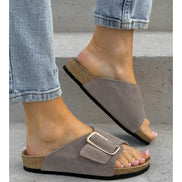 Sandalias LOSATO Miami Taupe en Piel Natural