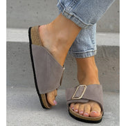 Sandalias LOSATO Miami Taupe en Piel Natural