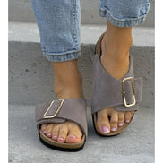 Sandalias LOSATO Miami Taupe en Piel Natural