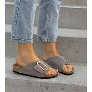 Sandalias LOSATO Miami Taupe en Piel Natural